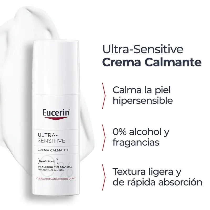 Eucerin Ultra-Sensitive upokojujúci krém pre normálnu až zmiešanú pleť, 50 ml