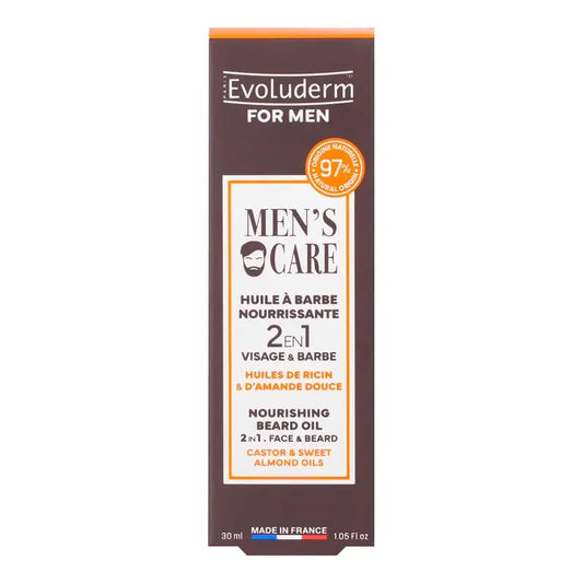 Evoluderm Výživný olej na bradu – pre mužov, 30 ml