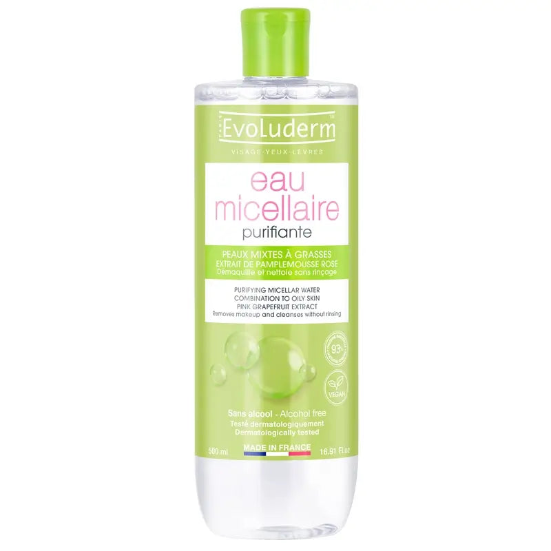 Evoluderm Micelárna voda pre zmiešanú pleť, 500 ml