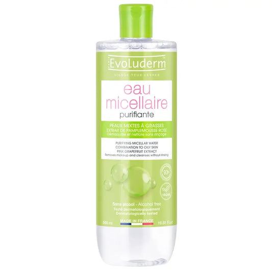Evoluderm Micelárna voda pre zmiešanú pleť, 500 ml
