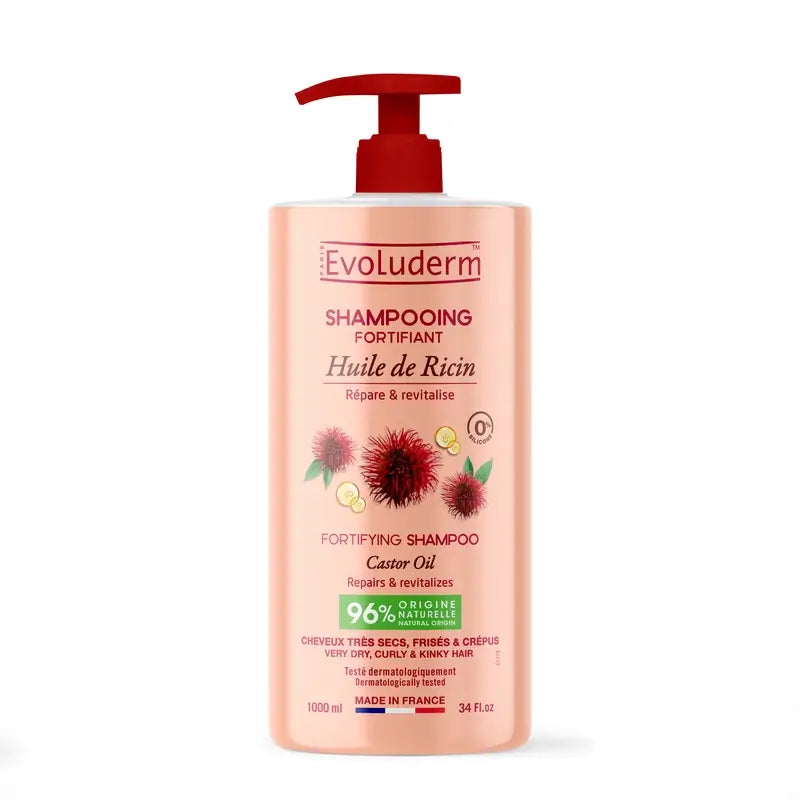 Evoluderm Šampón s ricínovým olejom, 1000 ml