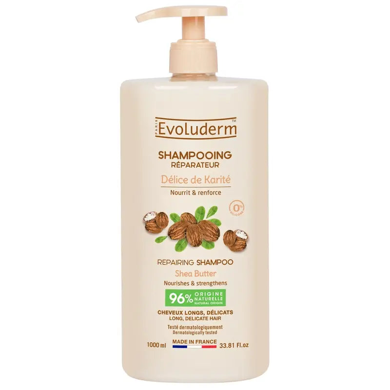 Evoluderm Šampón s bambuckým maslom, 1000 ml