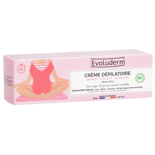 Evoluderm Depilačný krém s aloe vera, 150 ml