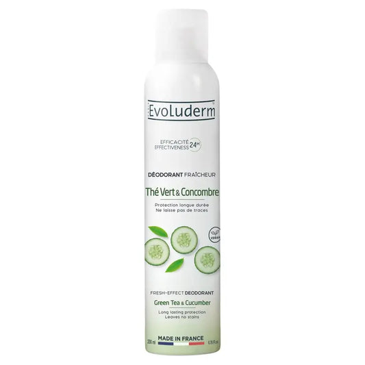 Evoluderm Dezodorant so zeleným čajom a uhorkou 24H, 200 ml