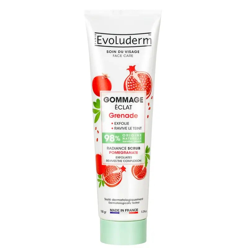 Evoluderm Peeling na tvár „Žiarivá granátová jablka“, 150 g