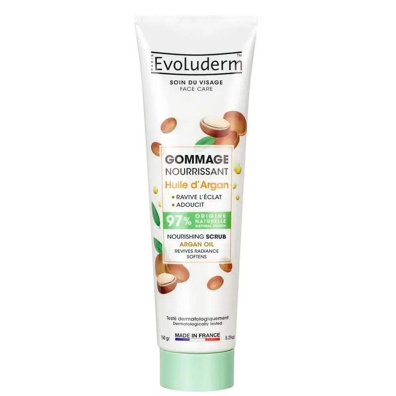 Evoluderm Výživný pleťový peeling s arganovým olejom, 150 g