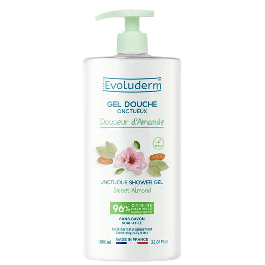 Evoluderm Sprchový gél so sladkými mandľami, 1000 ml