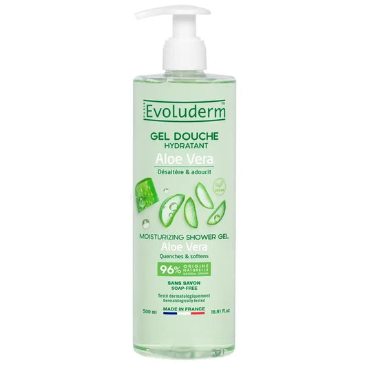 Evoluderm Sprchový gél s aloe vera, 500 ml