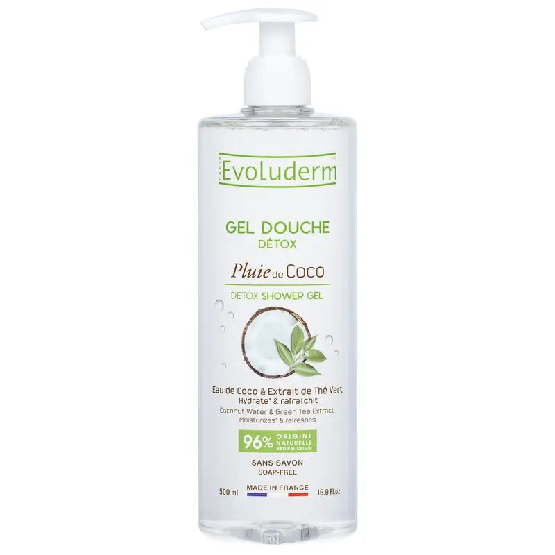 Evoluderm Sprchový gél Detox s kokosom, 500 ml