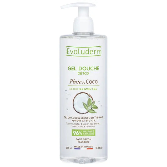 Evoluderm Sprchový gél Detox s kokosom, 500 ml