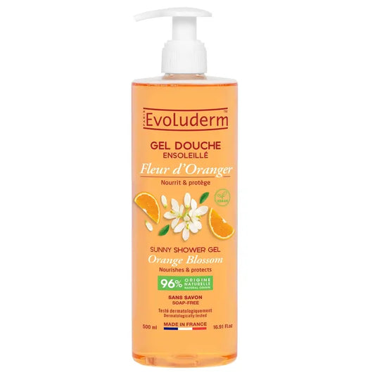 Evoluderm Sprchový gél s vôňou kvetov pomarančovníka, 500 ml