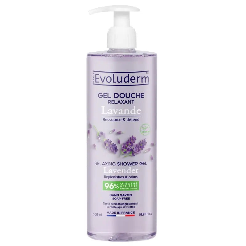 Evoluderm Sprchový gél s vôňou levandule, 500 ml