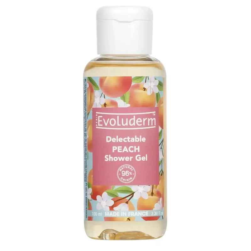 Evoluderm Sprchový gél s vôňou broskyne, 100 ml