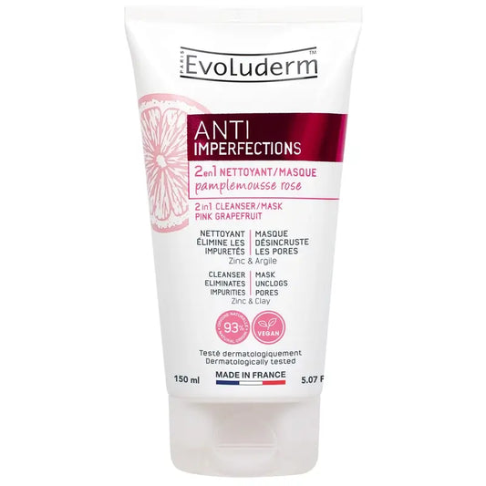 Evoluderm Čistiaci gél/maska 2 v 1, 150 ml