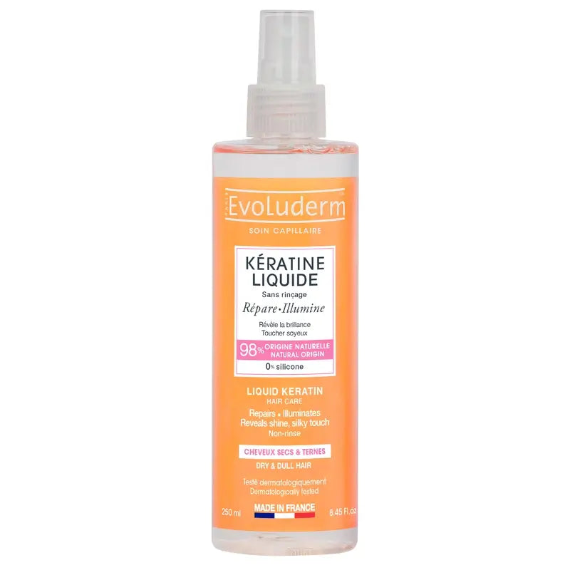 Evoluderm Suchý lak s keratínom – keratín, 250 ml