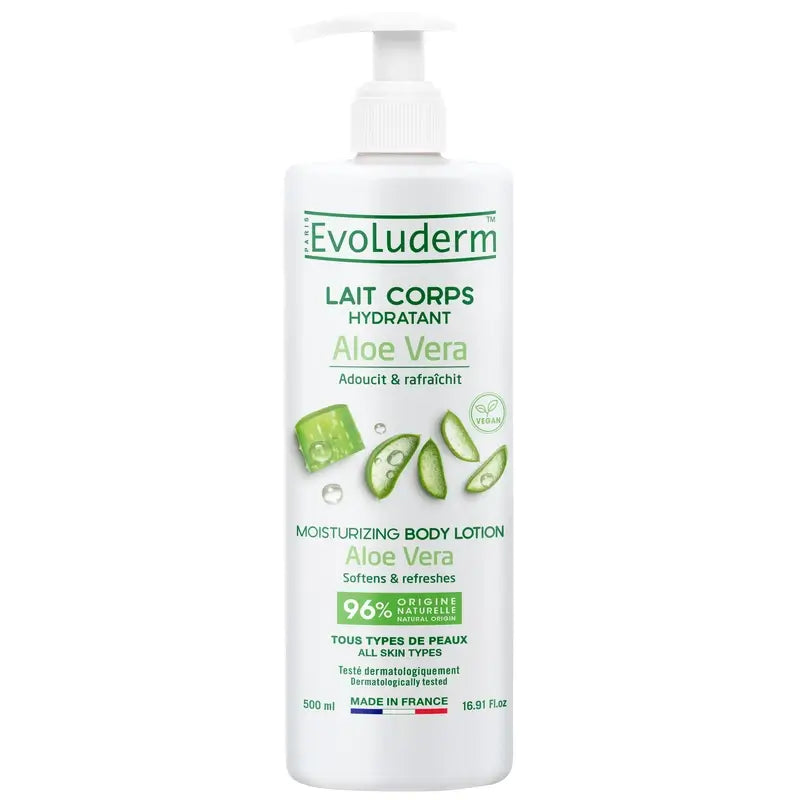 Evoluderm Telové mlieko s aloe vera, 500 ml