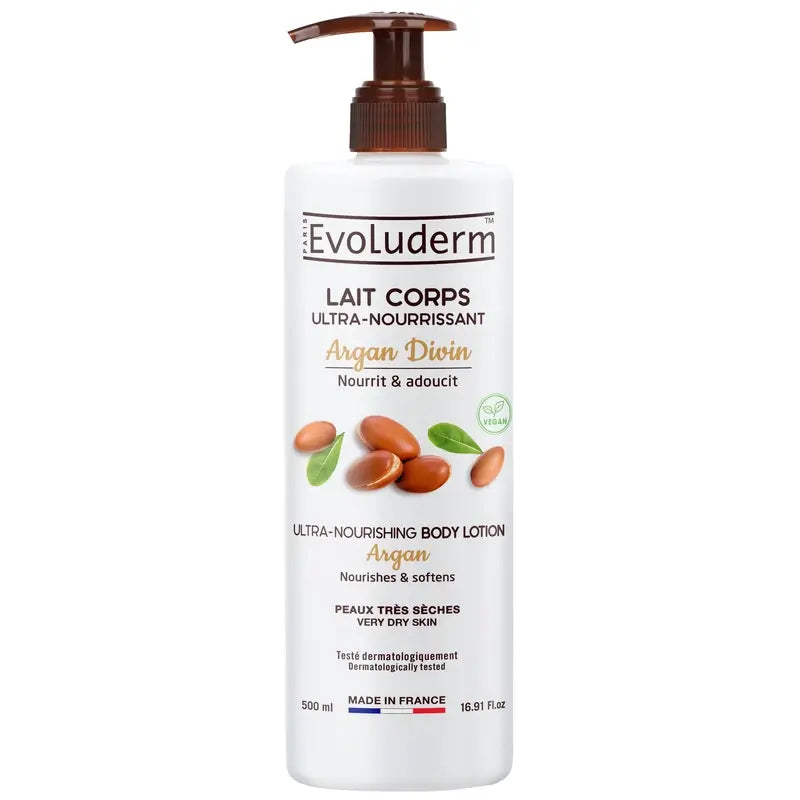Evoluderm Telové mlieko Argan Divin, 500 ml