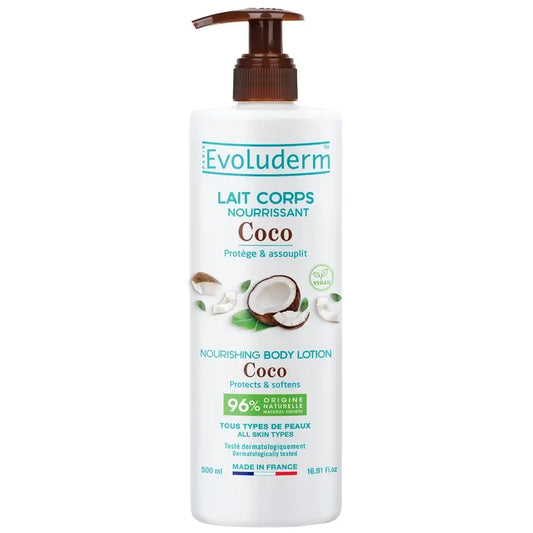 Evoluderm Telové mlieko s vôňou kokosu, 500 ml