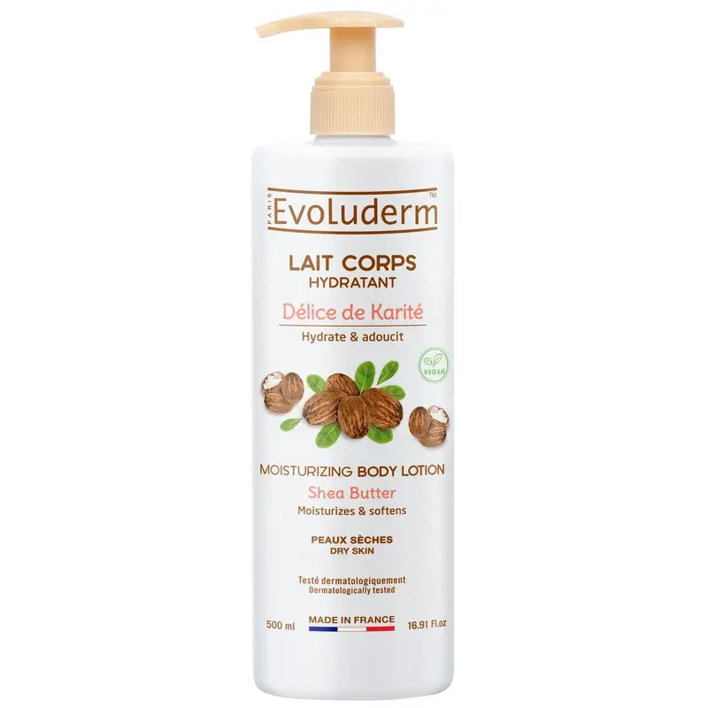 Evoluderm Telové mlieko s bambuckým maslom, 500 ml