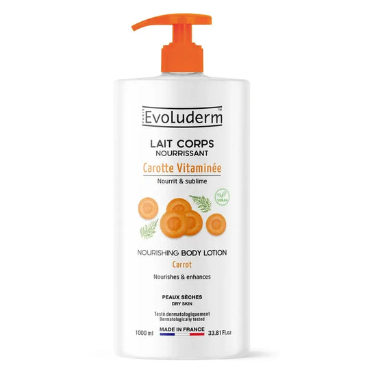 Evoluderm Telové mlieko s mrkvou, 1000 ml