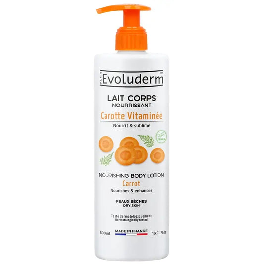 Evoluderm Telové mlieko s mrkvou, 500 ml