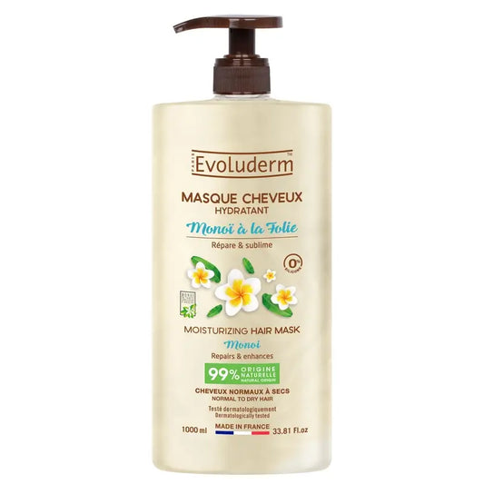 Evoluderm Vlasová maska Monoi, 1000 ml
