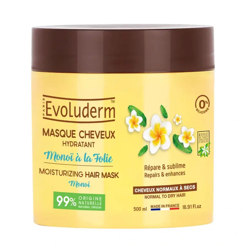 Evoluderm Vlasová maska Monoi, 500 ml