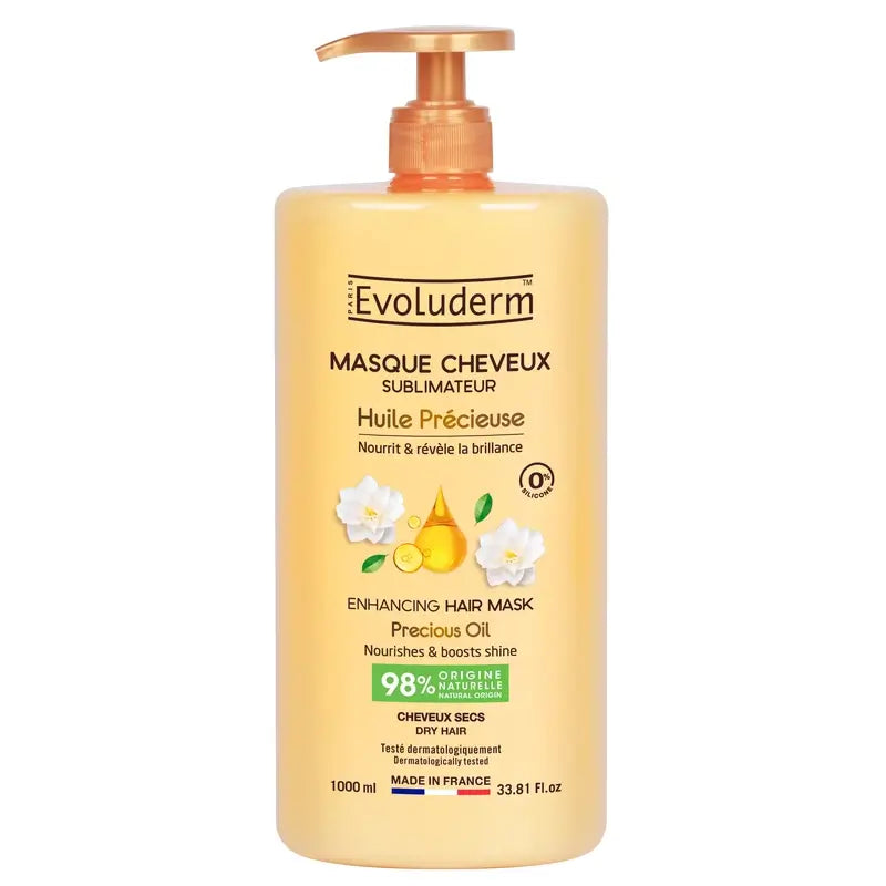 Evoluderm Výživná vlasová maska Precious, 1000 ml