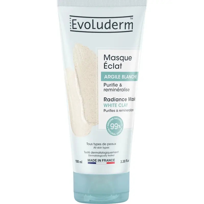 Evoluderm Pleťová maska z bieleho ílu, 100 