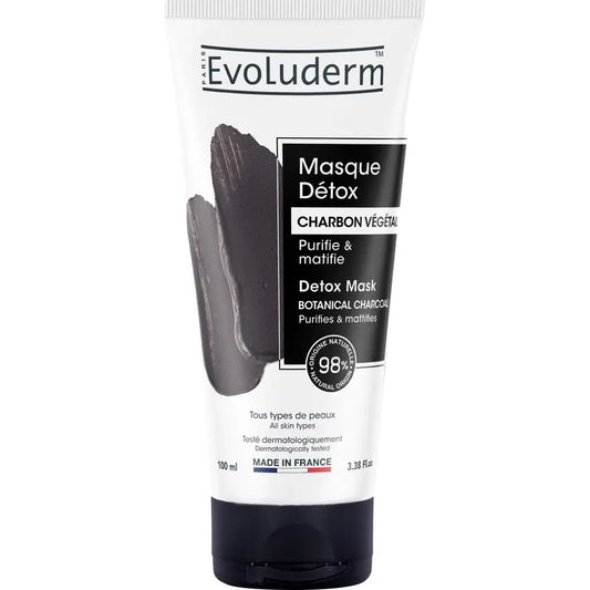 Evoluderm Detoxikačná pleťová maska s aktívnym uhlím, 100 
