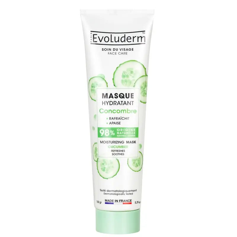 Evoluderm Hydratačná pleťová maska s uhorkou, 150 g