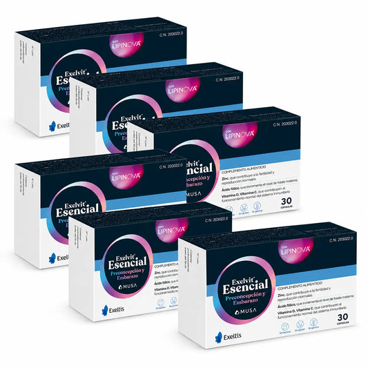 Exelvit Esencial – pred otehotnením a počas tehotenstva, 6x30 kapsúl