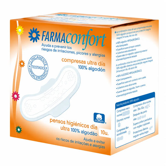 Farmaconfort – 100 % bavlnené ultratenké vložky na jeden deň
