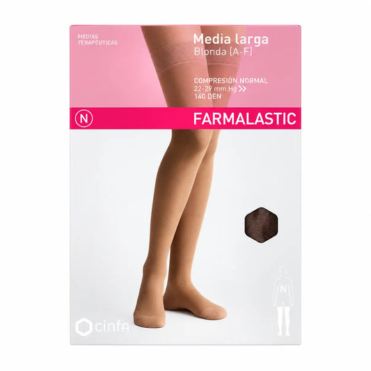 Farmalastic, dlhý rukáv, čipkovaný, normálna kompresia, farba cappuccino, veľkosť XL