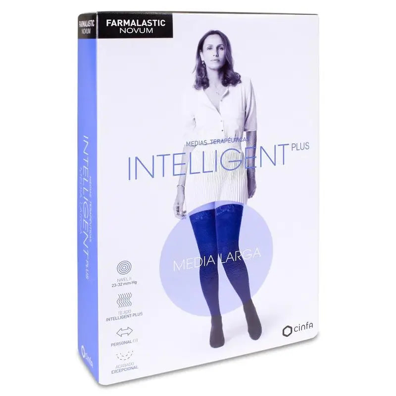Farmalastic Novum Intelligent Stocking Size Plus Long Stocking Anthracite, Size 2