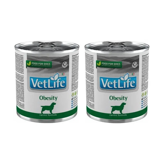 Farmina Vet Natural Diet Dog Obesity 6X300Gr, Wet Dog Food, Pack Of 2
