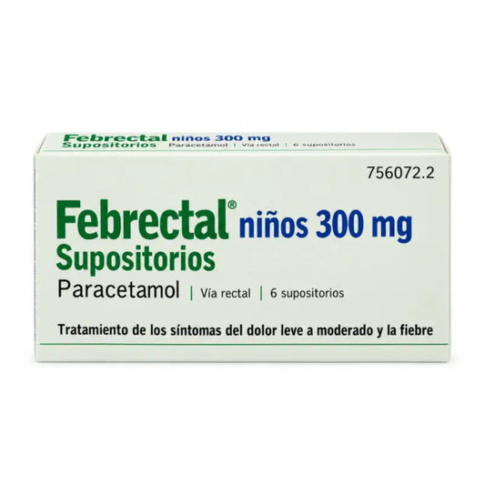 Febrectal pre deti 300 mg paracetamolu, 6 čapíkov