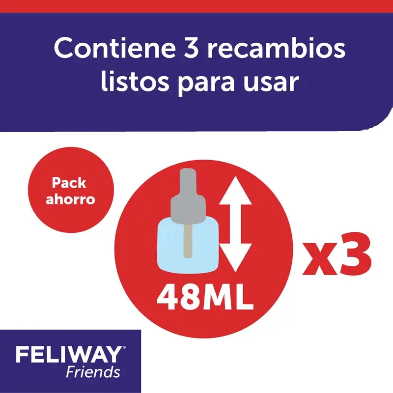 Feliway Friends 3 × 48 ml