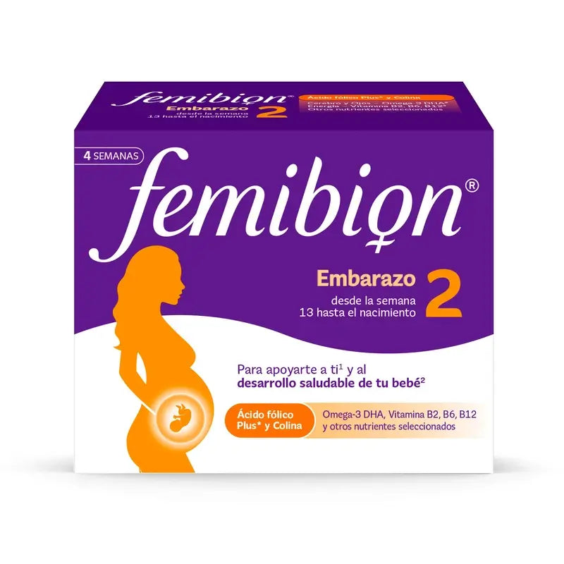 Femibion 2 pre tehotné s kyselinou listovou a vitamínmi, 3×28 tabliet