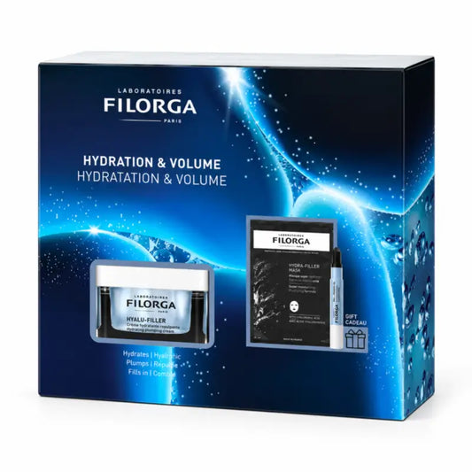 Filorga Hyalu-Filler balíček: krém + balzam na pery + hydratačná maska s okamžitým účinkom