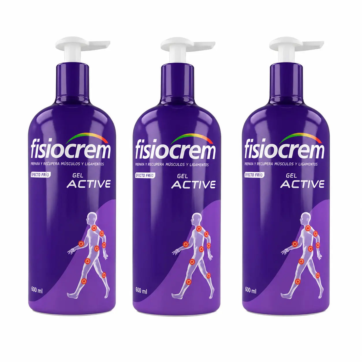 Fisiocrem Gel Active 600 ml, balenie po 3 kusoch
