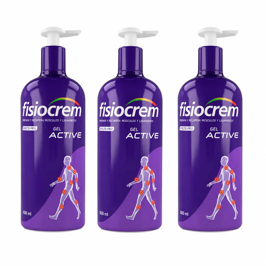 Fisiocrem Gel Active 600 ml, balenie po 3 kusoch