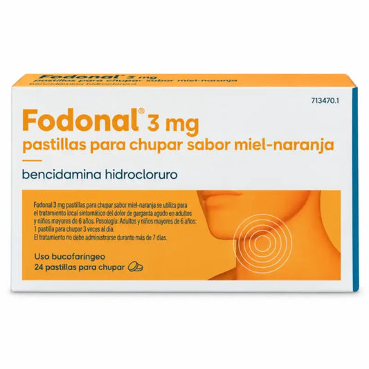 Fodonal 3 mg s príchuťou medu a pomaranča