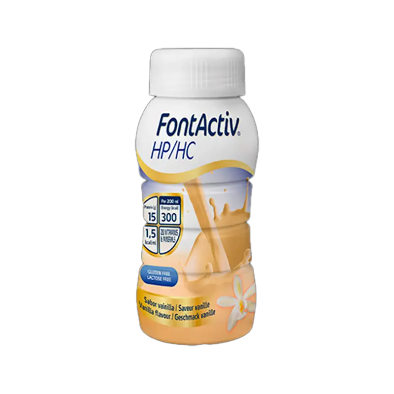 Fontactiv hp/hc Fibra s príchuťou vanilky, 200 ml, 24 fliaš