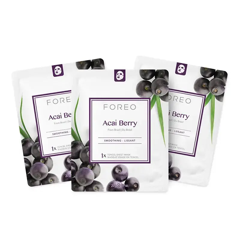 Foreo Farm To Face Sheet Mask – Acai Berry x3 