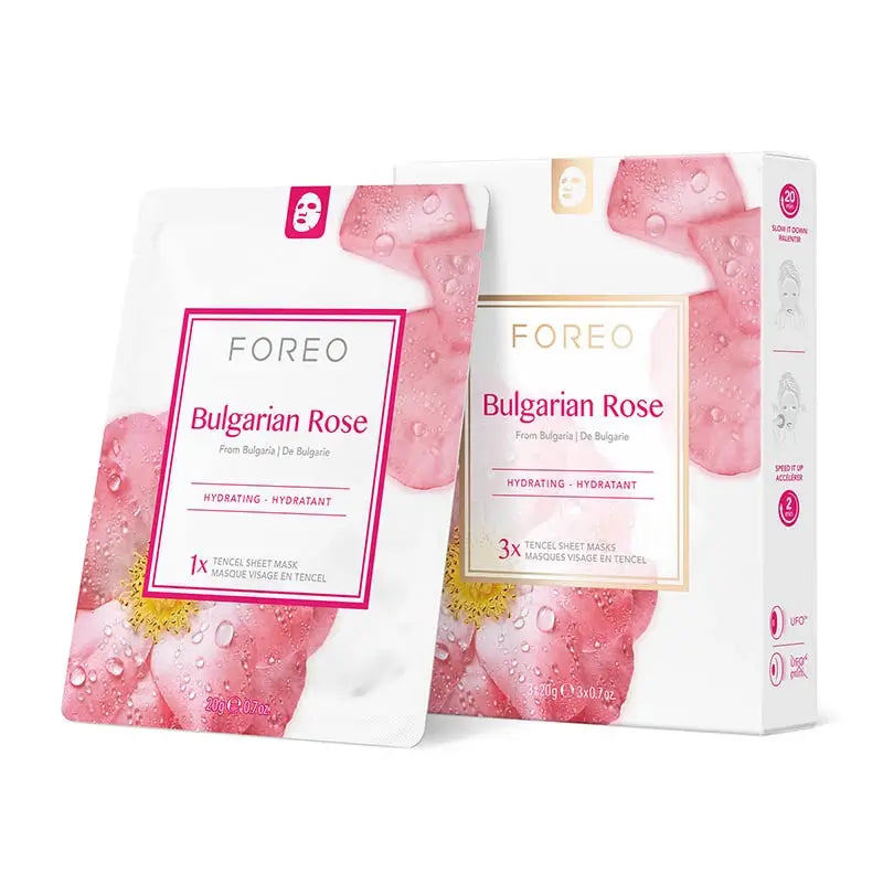 Foreo Farm To Face pleťová maska – bulharská ruža, 3 ks 