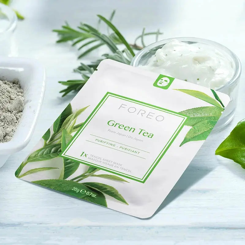 Foreo Farm To Face Sheet Mask – Zelený čaj, 3 ks 
