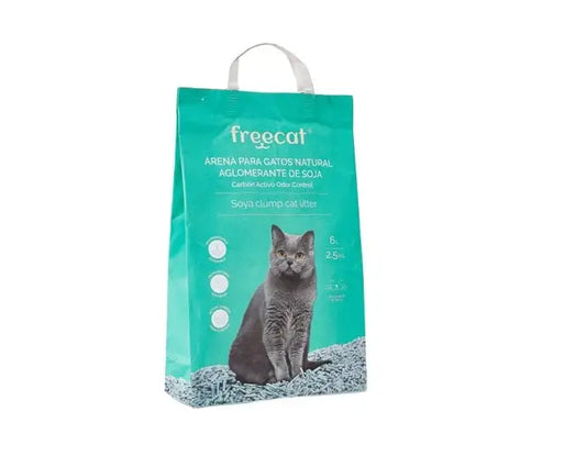 Freedog Arena pre mačky – prírodná aglomerovaná stelka so sójou a aktívnym uhlím, 6 litrov