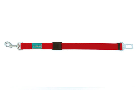 Freedog – bezpečnostný pás do auta, červený, 25 mm, 36/56 cm