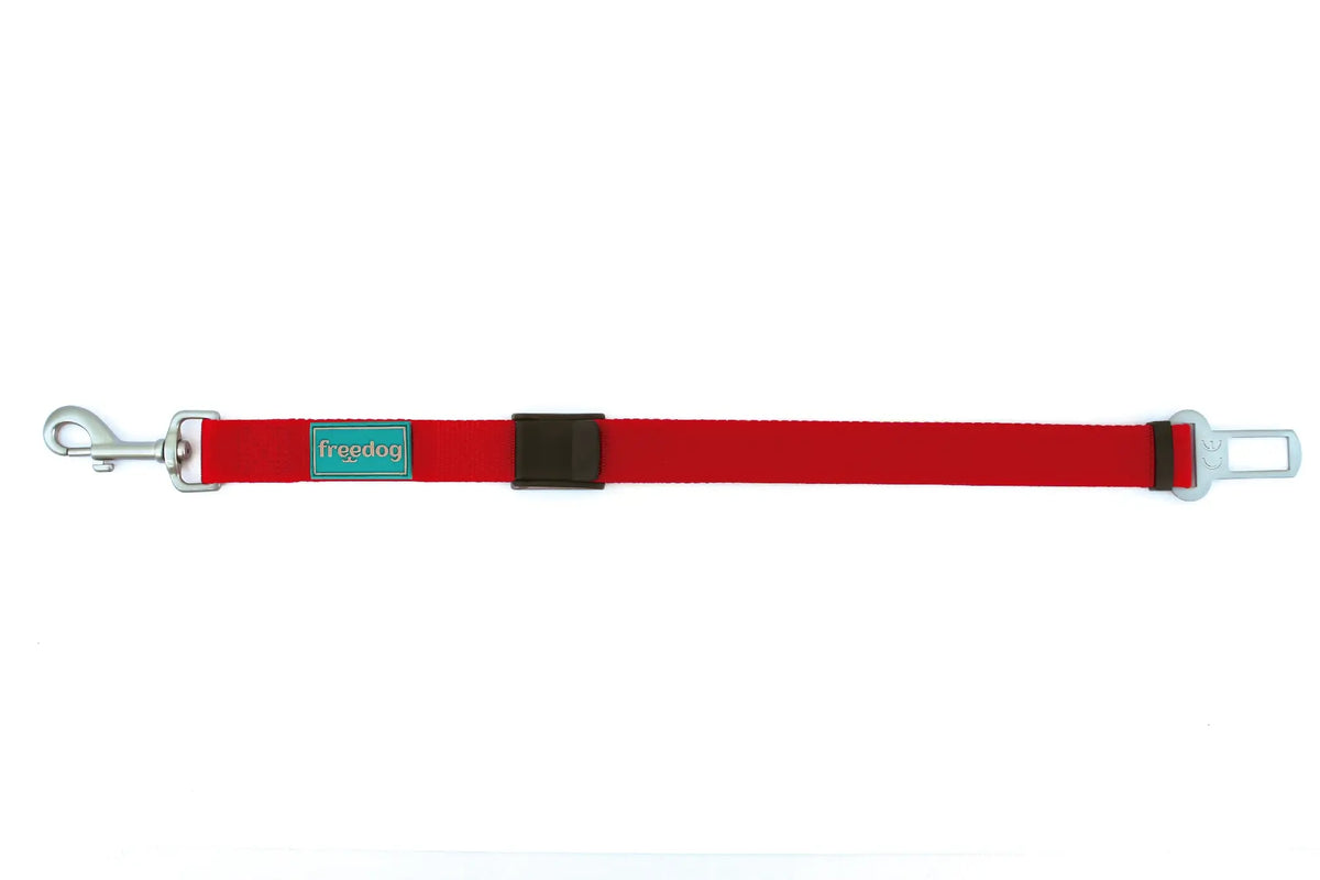 Freedog – bezpečnostný pás do auta, červený, 25 mm, 36/56 cm